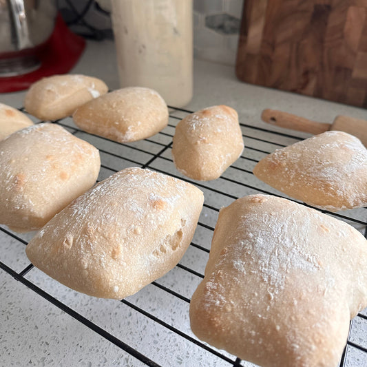 Sourdough Ciabatta Rolls (Plain) - 4 Pack